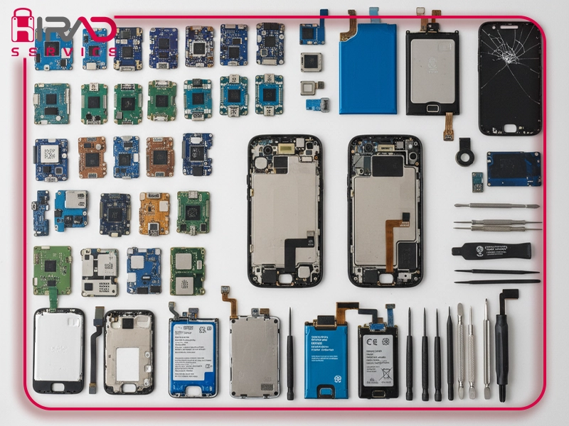 قطعات باز شده از موبایل (دیس اسمبل)