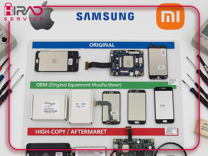 تفاوت قطعات اورجینال، OEM و های‌ کپی موبایل