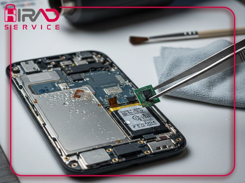 تعمیر گوشی آب خورده